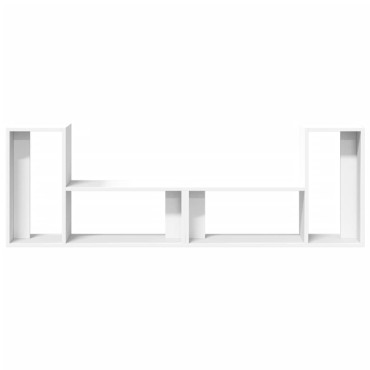 vidaXL Έπιπλα Τηλεόρασης 2 τεμ. Λευκά 75x30x50cm Επεξεργασμένο Ξύλο