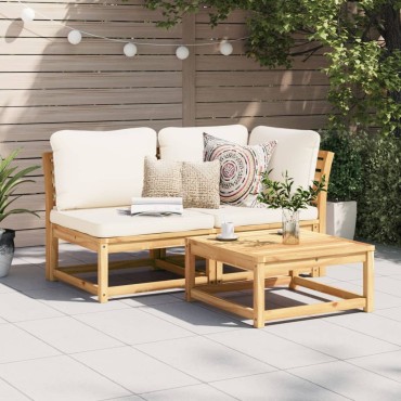 vidaXL Τραπέζι Κήπου 63x63x30cm από Μασίφ Ξύλο Ακακίας
