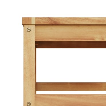 vidaXL Τραπέζι Κήπου 63x63x30cm από Μασίφ Ξύλο Ακακίας