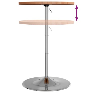 vidaXL Τραπέζι Μπαρ 60x90,5cm από Μασίφ Ξύλο Οξιάς 1 τεμ.