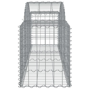 vidaXL Συρματοκιβώτια Τοξωτά 50 τεμ. 200x50x60/80 εκ. Γαλβαν. Ατσάλι