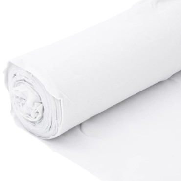 vidaXL Μεμβράνη με Γεωύφασμα Λευκή 1 x 10 μ. Πολυεστερικές Ίνες