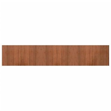 vidaXL Χαλί Ορθογώνιο Καφέ 60x300cm Μπαμπού