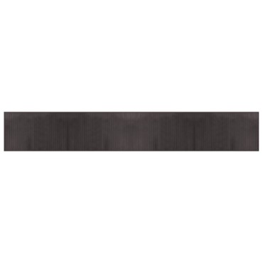 vidaXL Χαλί Ορθογώνιο Σκούρο Καφέ 60x400cm Μπαμπού
