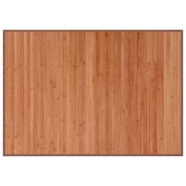 vidaXL Χαλί Ορθογώνιο Καφέ 70x100cm Μπαμπού