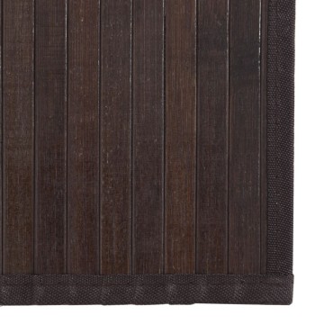 vidaXL Χαλί Ορθογώνιο Σκούρο Καφέ 70x400cm Μπαμπού
