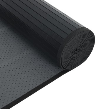 vidaXL Χαλί Ορθογώνιο Μαύρο 100x400cm Μπαμπού
