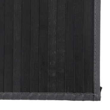 vidaXL Χαλί Ορθογώνιο Γκρι 80x500cm Μπαμπού