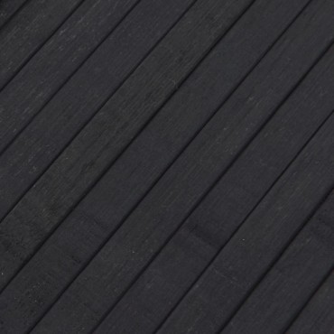 vidaXL Χαλί Ορθογώνιο Γκρι 80x500cm Μπαμπού