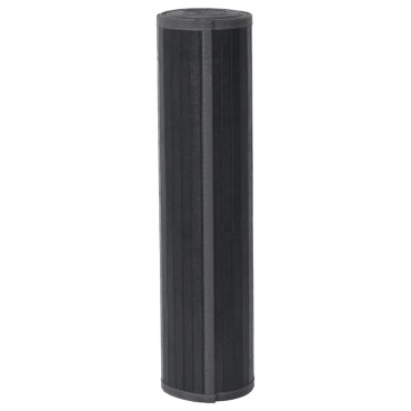 vidaXL Χαλί Ορθογώνιο Γκρι 70x1000cm Μπαμπού