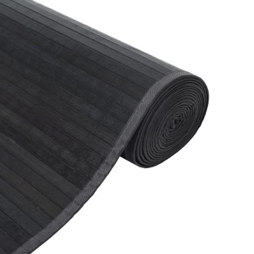 vidaXL Χαλί Ορθογώνιο Γκρι 70x1000cm Μπαμπού