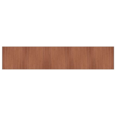 vidaXL Χαλί Ορθογώνιο Καφέ 100x1000cm Μπαμπού