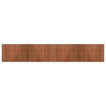 vidaXL Χαλί Ορθογώνιο Καφέ 70x400cm Μπαμπού