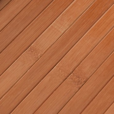 vidaXL Χαλί Ορθογώνιο Καφέ 60x1000cm Μπαμπού