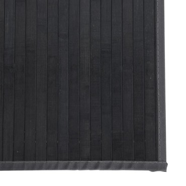 vidaXL Χαλί Ορθογώνιο Γκρι 60x1000cm Μπαμπού