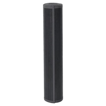 vidaXL Χαλί Ορθογώνιο Γκρι 100x200cm Μπαμπού