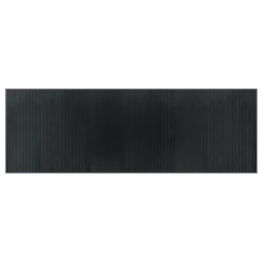 vidaXL Χαλί Ορθογώνιο Γκρι 100x300cm Μπαμπού