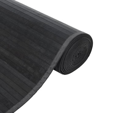 vidaXL Χαλί Ορθογώνιο Γκρι 100x300cm Μπαμπού