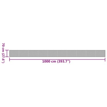 vidaXL Χαλί Ορθογώνιο Φυσικό 70x1000cm Μπαμπού