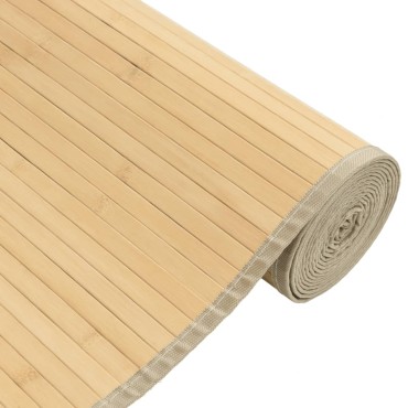 vidaXL Χαλί Ορθογώνιο Ανοιχτό Φυσικό 80x1000cm Μπαμπού