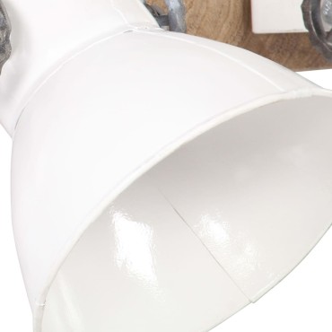 vidaXL Φωτιστικό Τοίχου Industrial Λευκό 45x25 εκ. Ε27
