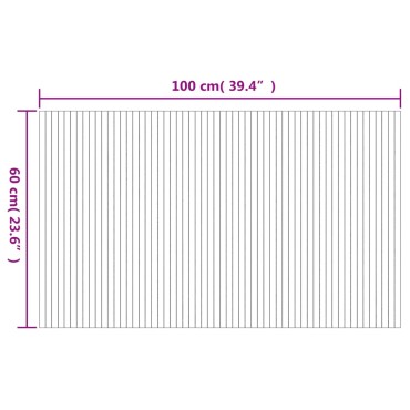 vidaXL Χαλί Ορθογώνιο Καφέ 60x100cm Μπαμπού