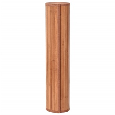 vidaXL Χαλί Ορθογώνιο Καφέ 60x500cm Μπαμπού