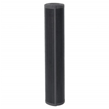 vidaXL Χαλί Ορθογώνιο Γκρι 100x400cm Μπαμπού