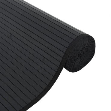 vidaXL Χαλί Ορθογώνιο Μαύρο 70x400cm Μπαμπού