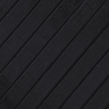 vidaXL Χαλί Ορθογώνιο Μαύρο 70x400cm Μπαμπού