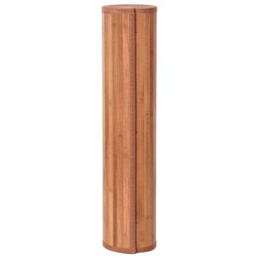 vidaXL Χαλί Ορθογώνιο Καφέ 70x1000cm Μπαμπού