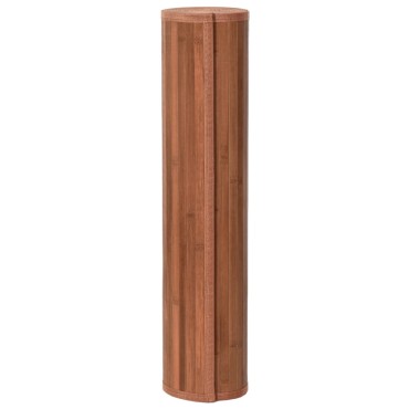 vidaXL Χαλί Ορθογώνιο Καφέ 80x1000cm Μπαμπού