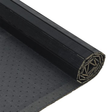 vidaXL Χαλί Ορθογώνιο Μαύρο 70x400cm Μπαμπού
