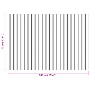 vidaXL Χαλί Ορθογώνιο Καφέ 70x100cm Μπαμπού
