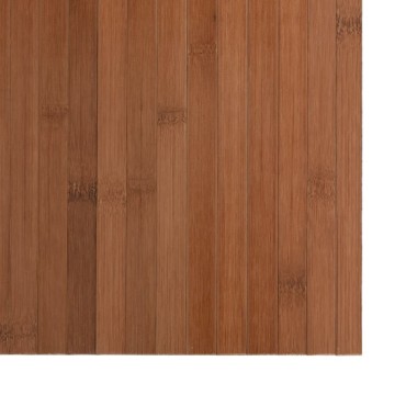 vidaXL Χαλί Ορθογώνιο Καφέ 60x400cm Μπαμπού