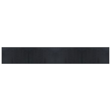 vidaXL Χαλί Ορθογώνιο Μαύρο 60x400cm Μπαμπού