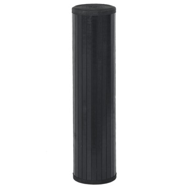 vidaXL Χαλί Ορθογώνιο Μαύρο 60x400cm Μπαμπού