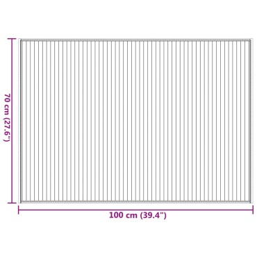 vidaXL Χαλί Ορθογώνιο Φυσικό 70 x 100 εκ. Μπαμπού