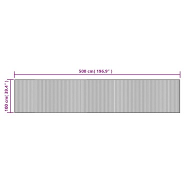 vidaXL Χαλί Ορθογώνιο Καφέ 100x500cm Μπαμπού