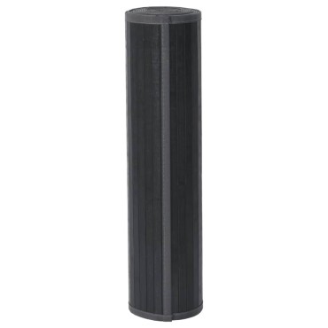 vidaXL Χαλί Ορθογώνιο Γκρι 70x500cm Μπαμπού