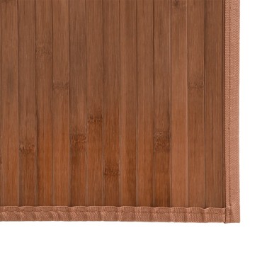 vidaXL Χαλί Ορθογώνιο Καφέ 80x400cm Μπαμπού