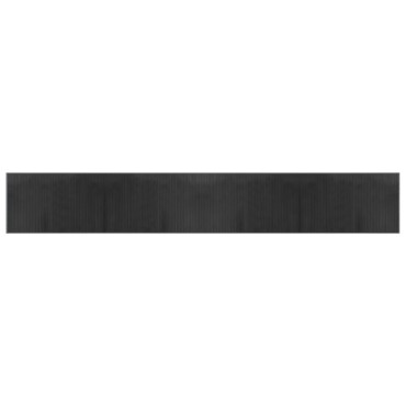 vidaXL Χαλί Ορθογώνιο Γκρι 60x400cm Μπαμπού