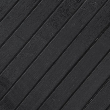 vidaXL Χαλί Ορθογώνιο Γκρι 60x400cm Μπαμπού