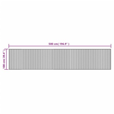 vidaXL Χαλί Ορθογώνιο Μαύρο 100x500cm Μπαμπού
