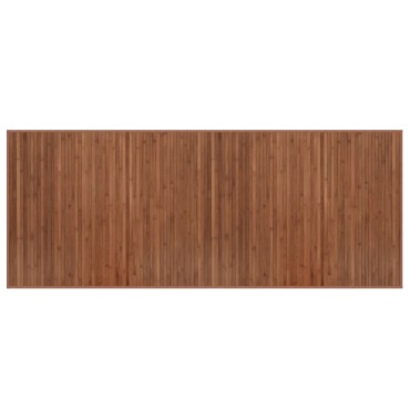 vidaXL Χαλί Ορθογώνιο Καφέ 80x200cm Μπαμπού