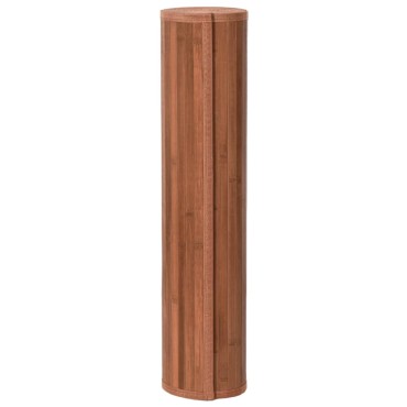 vidaXL Χαλί Ορθογώνιο Καφέ 80x200cm Μπαμπού