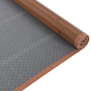 vidaXL Χαλί Ορθογώνιο Καφέ 80x200cm Μπαμπού