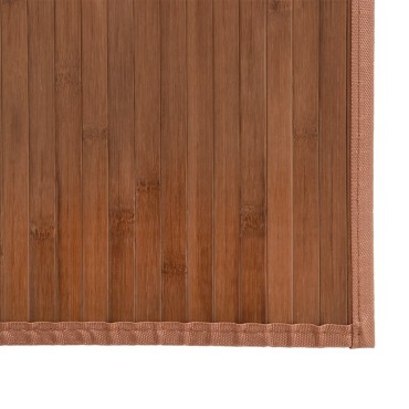 vidaXL Χαλί Ορθογώνιο Καφέ 80x200cm Μπαμπού