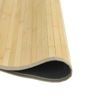 vidaXL Χαλί Στρογγυλό Ανοιχτό Φυσικό Μπαμπού 80x80cm