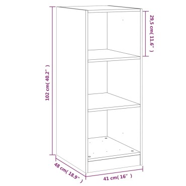 vidaXL Ντουλάπα Γκρι Σκυροδέματος 48x41x102 εκ. από Επεξεργασμένο Ξύλο